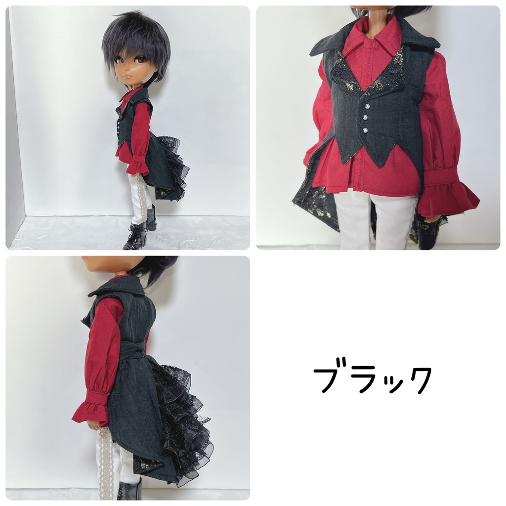 【即納品】1／6サイズ＊バックリボンフリルベスト
