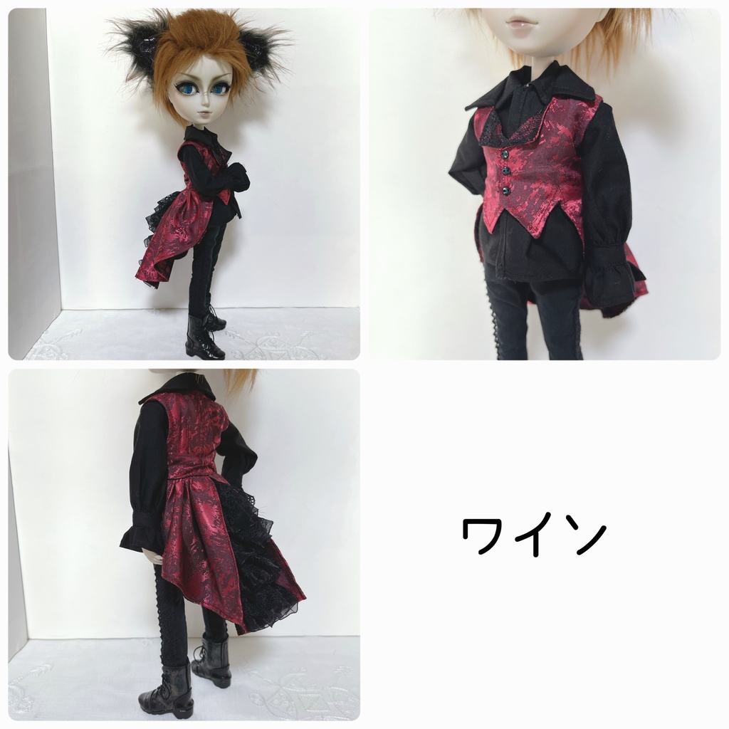 【即納品】1／6サイズ＊バックリボンフリルベスト