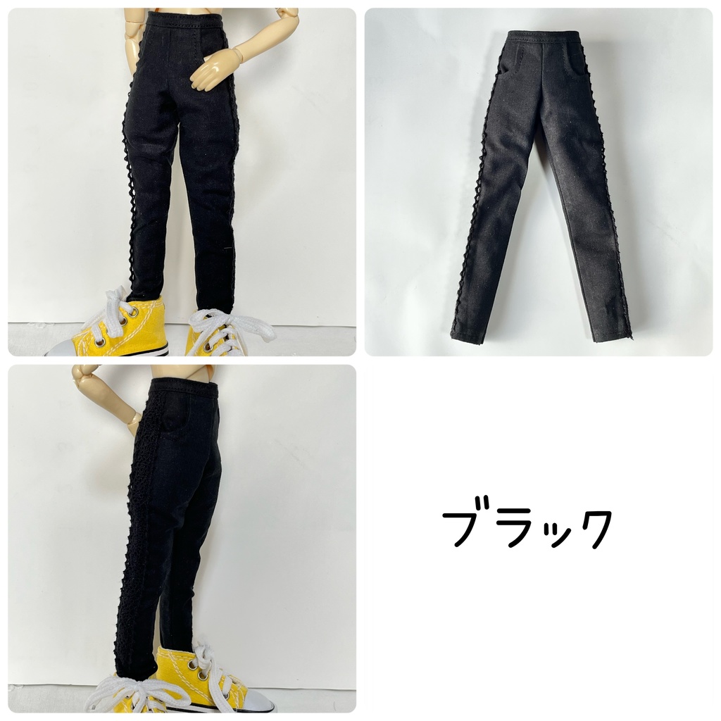 【即納品】1／6サイズ＊サイドレースカラーパンツ