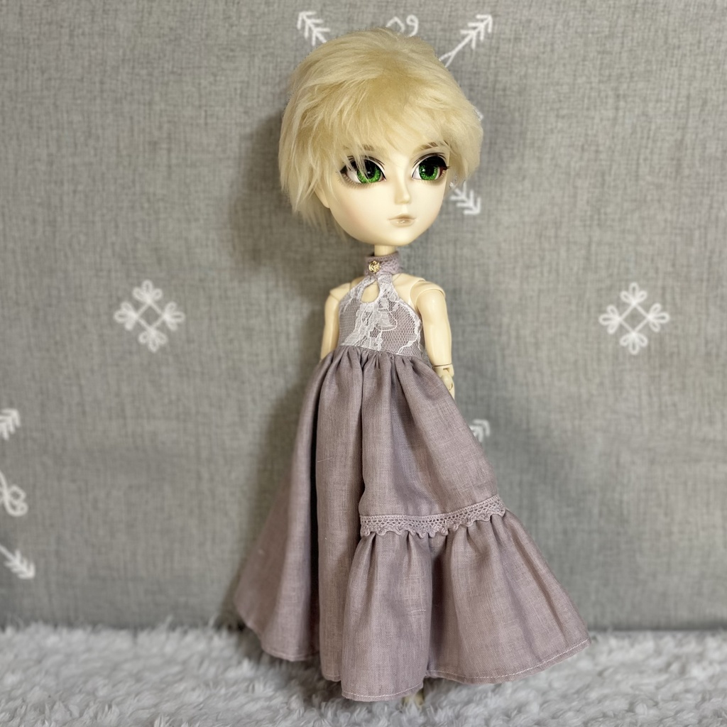 【即納品】1/6サイズ*ワンピースセット(スモーキーパープル)