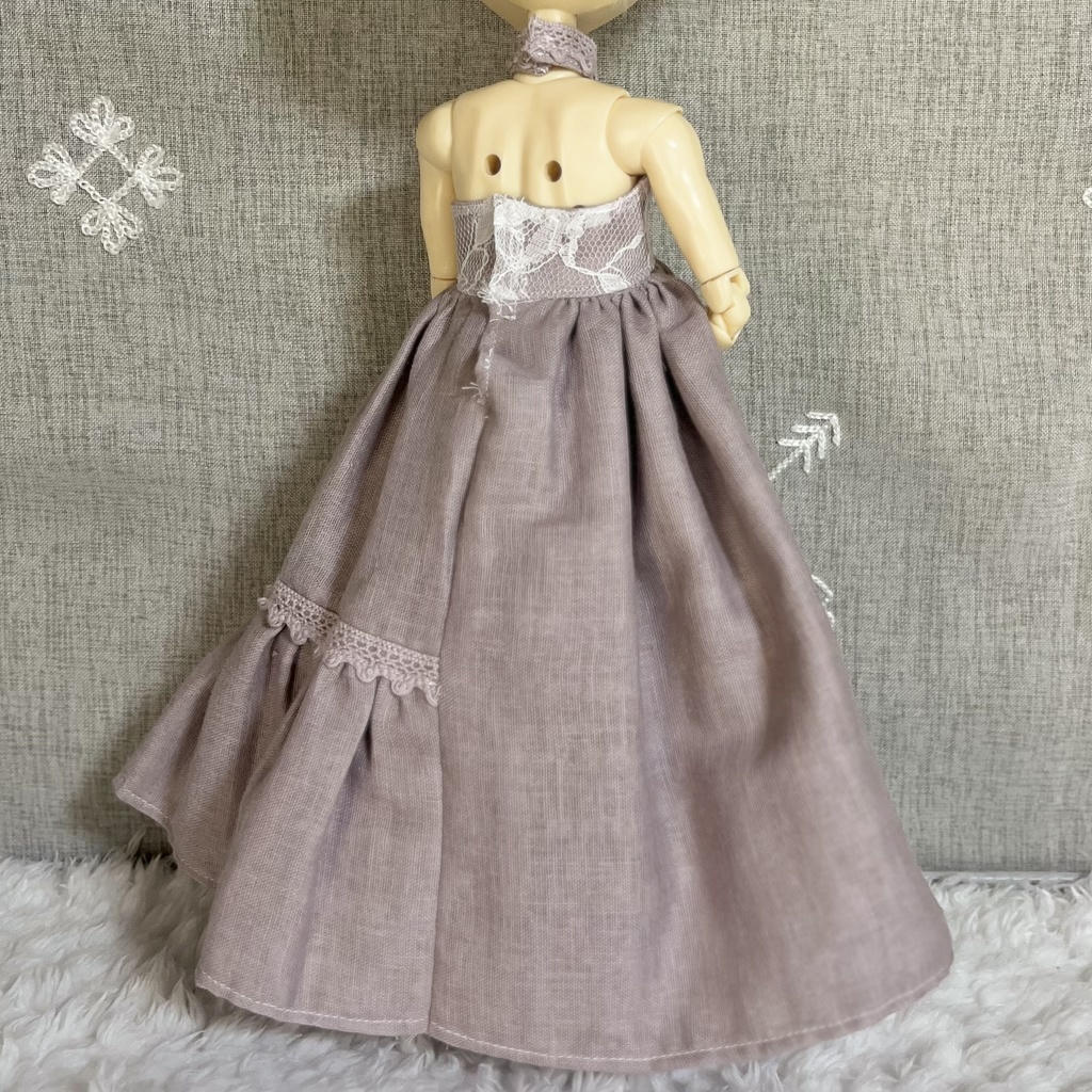 【即納品】1/6サイズ*ワンピースセット(スモーキーパープル)