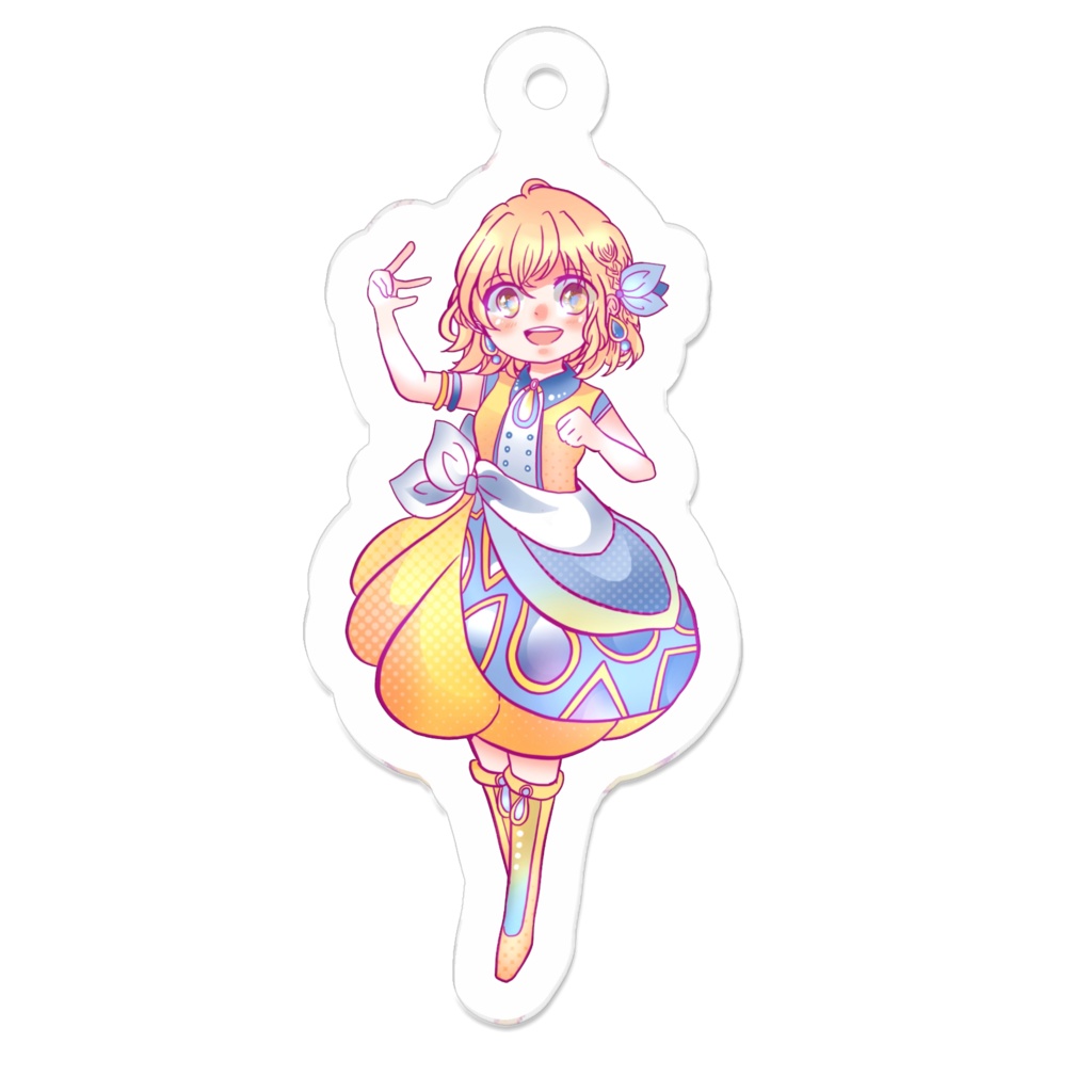 レモン アクリルキーホルダー