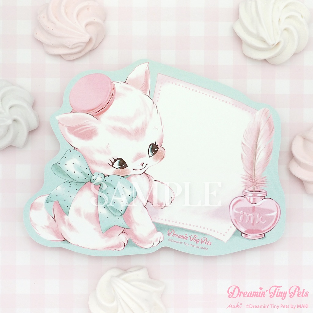 メッセージカード / Rainbow Piano Cat