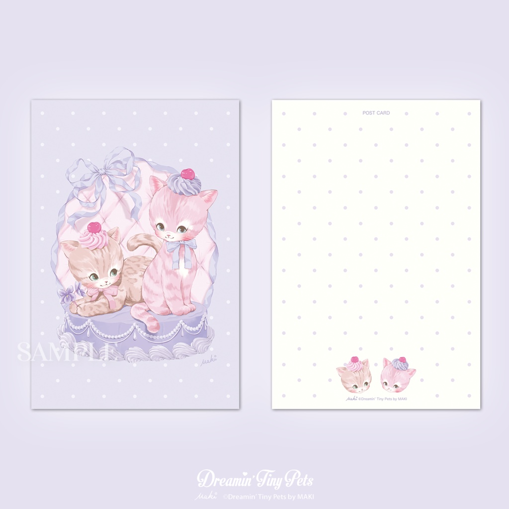 【SALE】ポストカードセット&ステッカーセット / Lavender KITS