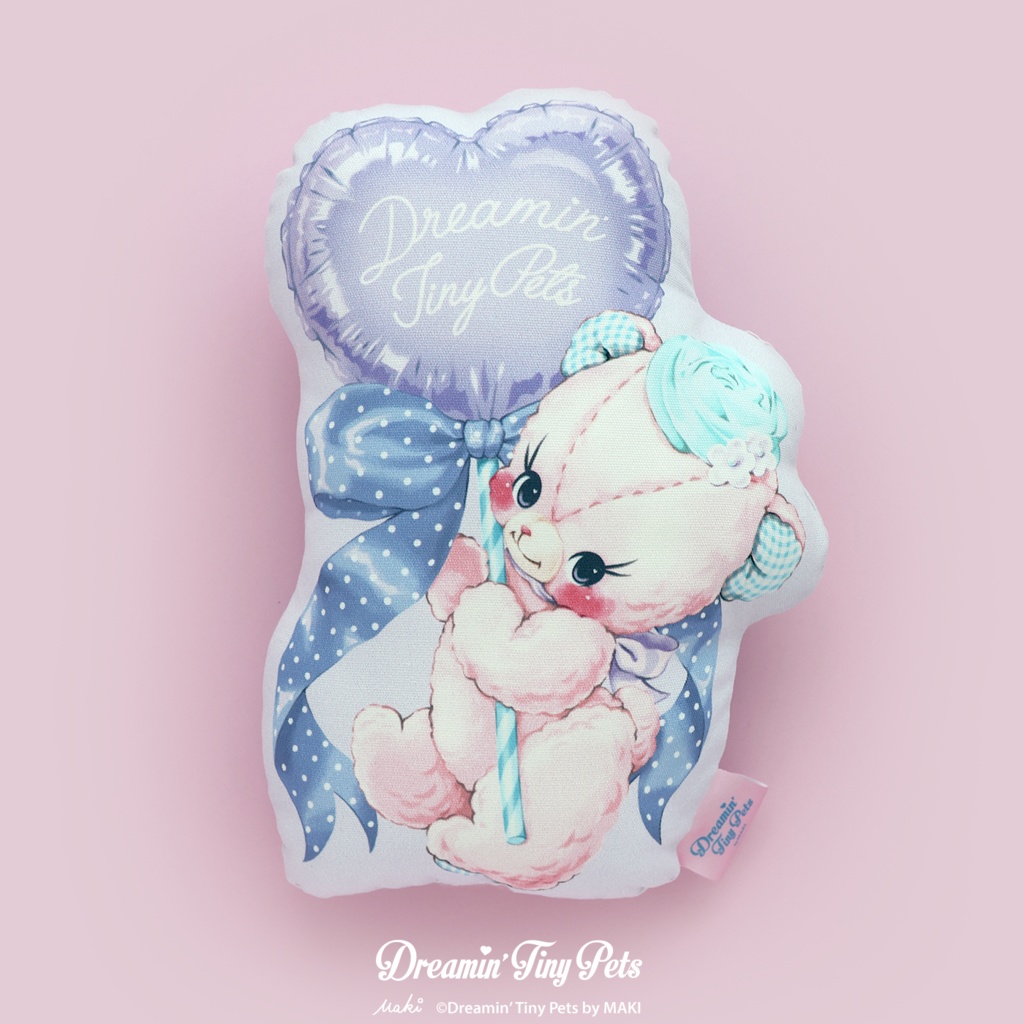 クッション / Lavender Balloon Bear