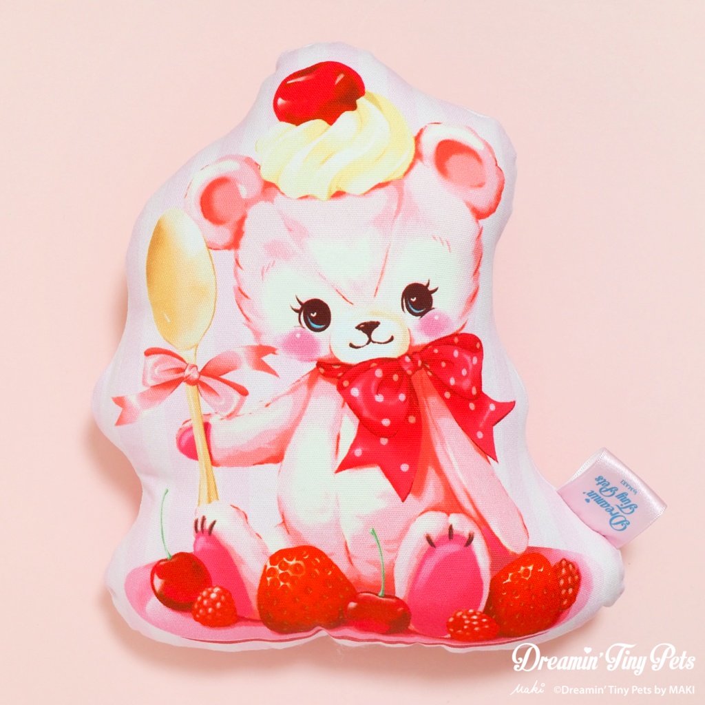 クッション / Berry Pink Bear