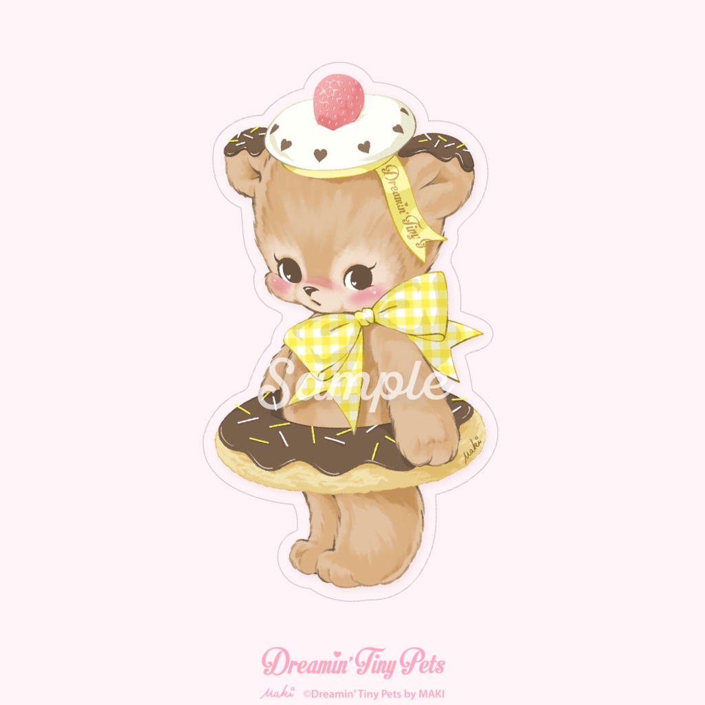 ステッカー / Sailor Donut Bear