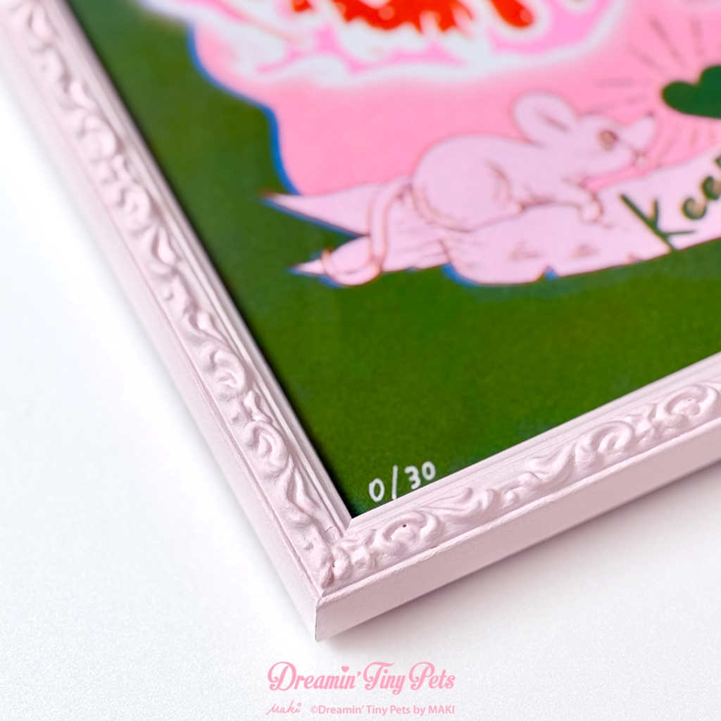 額装 A4リソグラフ/ Burning Heart Devil