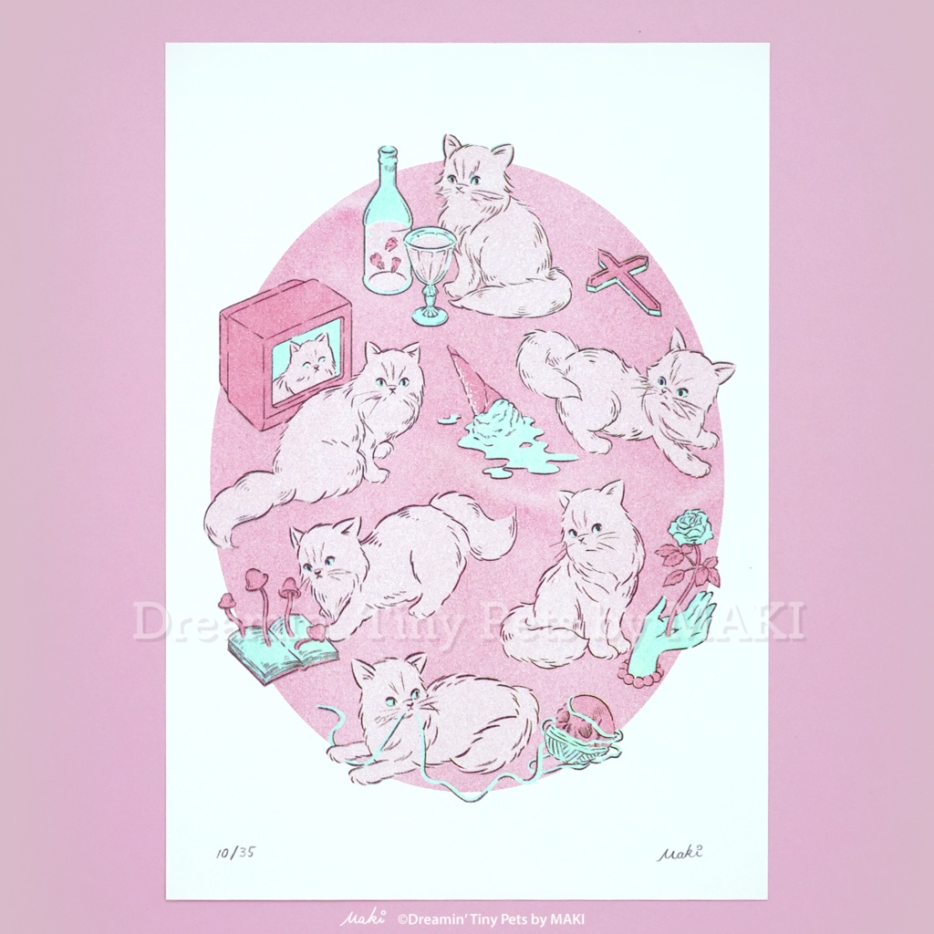 A4 リソグラフ / Her name was Courtney