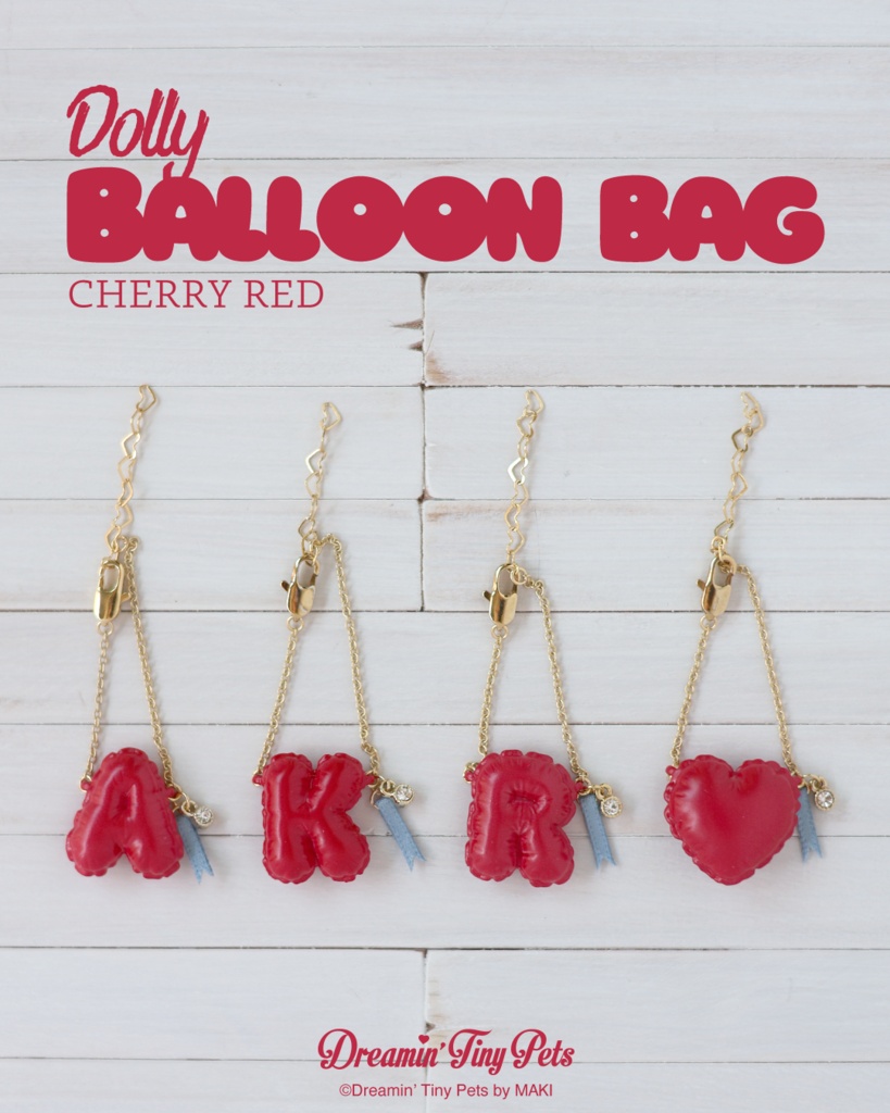 Dolly Balloon Bag  / Cherry Red