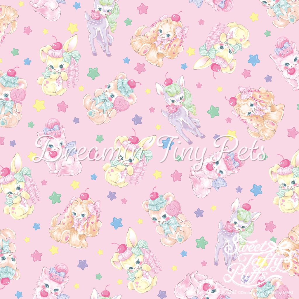 A4デザインペーパー / Sweet Taffy Puffs