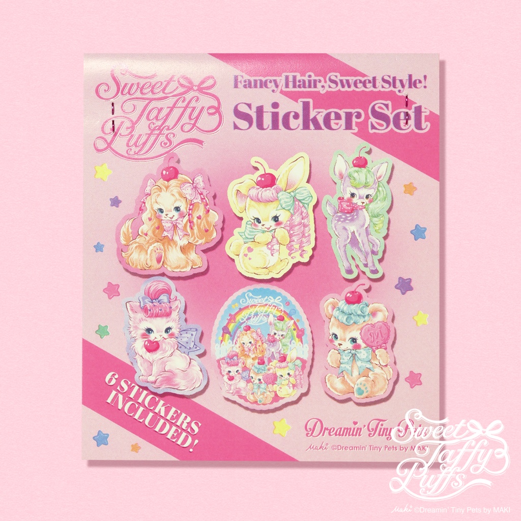 ステッカーセット / Sweet Taffy Puffs