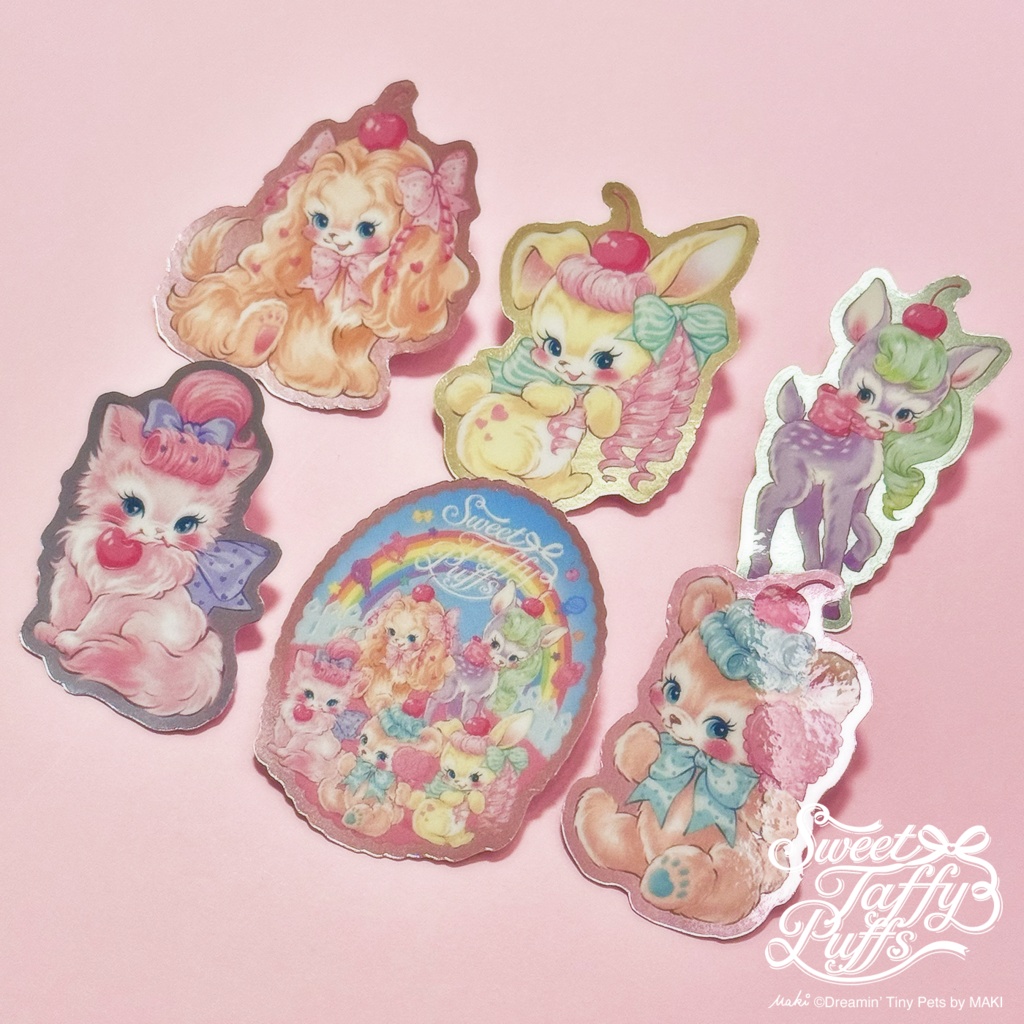 ステッカーセット / Sweet Taffy Puffs