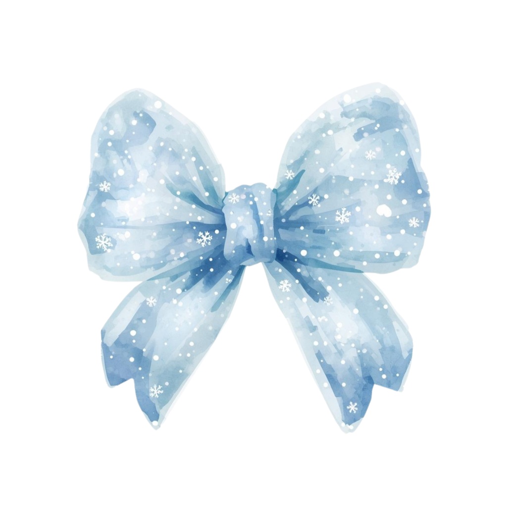 アンティーク冬素材*水彩雪モチーフ15点(背景透過PNG)