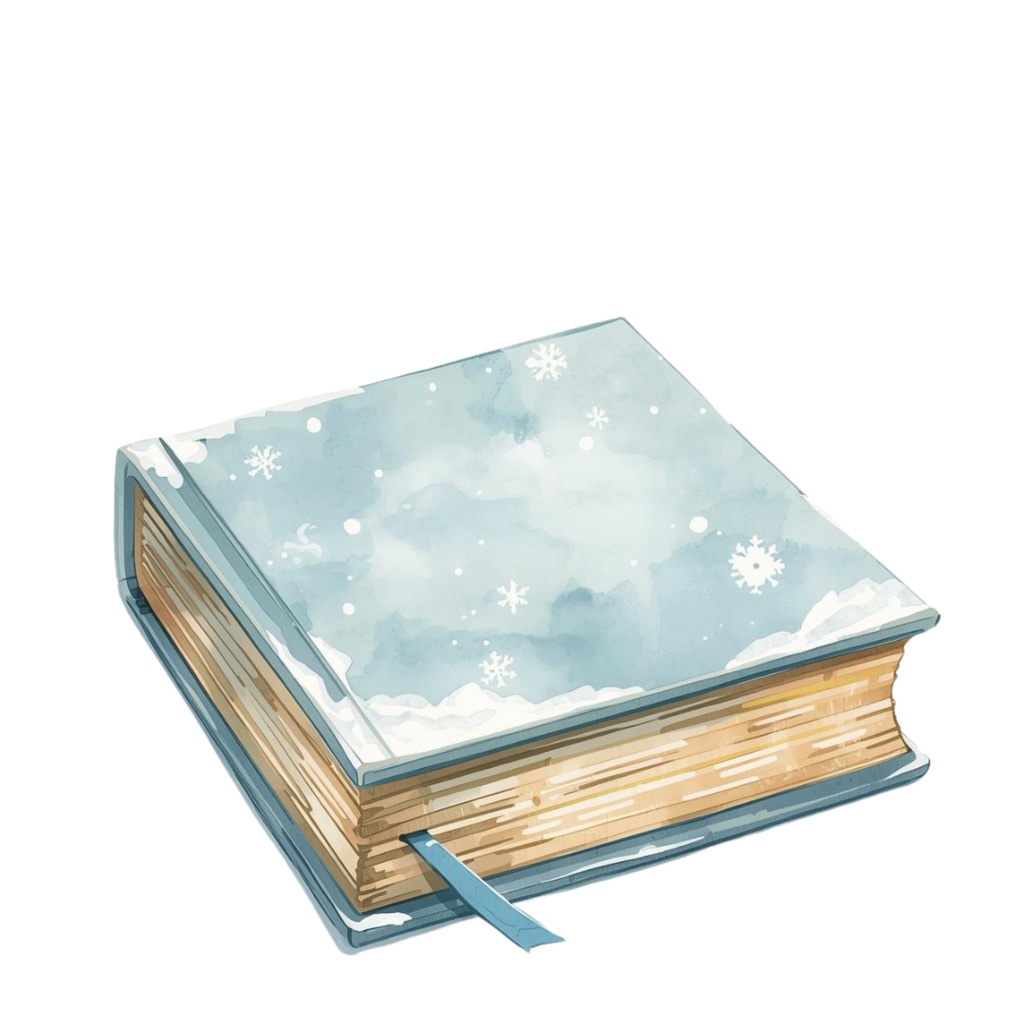 アンティーク冬素材*水彩雪モチーフ15点(背景透過PNG)