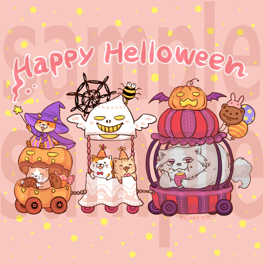 ハロウィン猫のエコバック