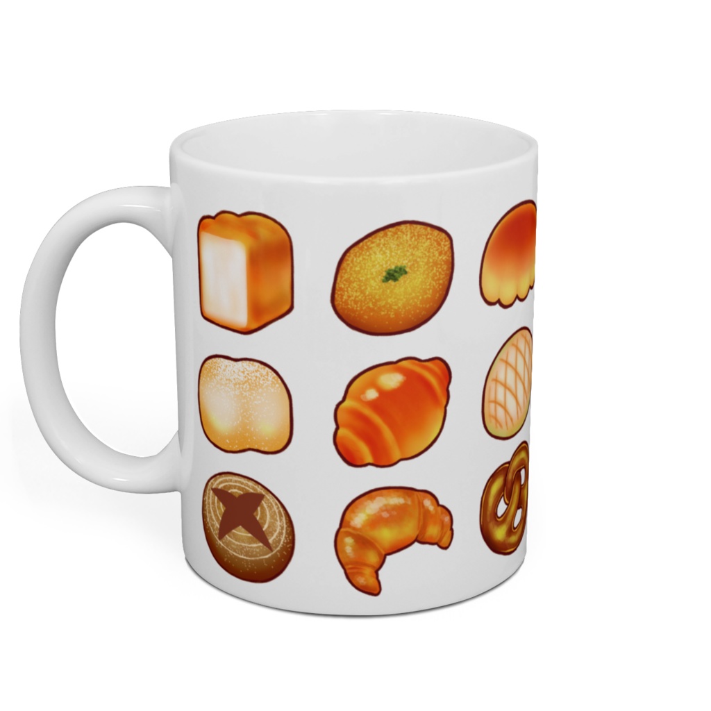 パンのマグカップ