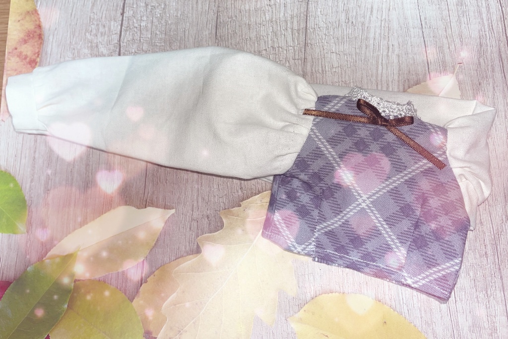 チェック柄トップス(ピンク・ブルー)