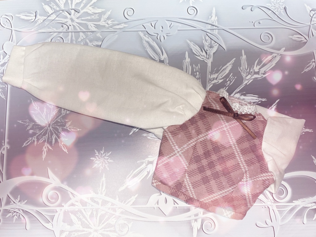 チェック柄トップス(ピンク・ブルー)