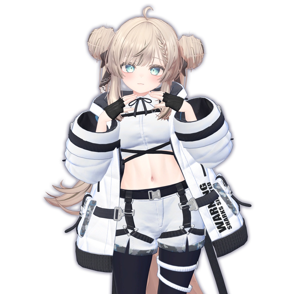 サメの子オリジナル3Dモデル「スピルバ -Spielber-」#Spielber_3D