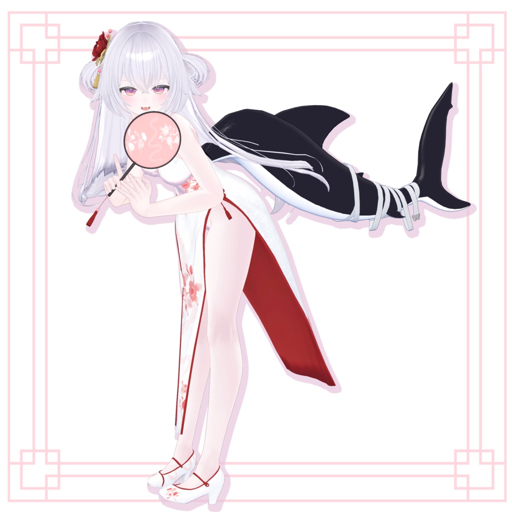 サメの子オリジナル3Dモデル「スピルバ -Spielber-」#Spielber_3D