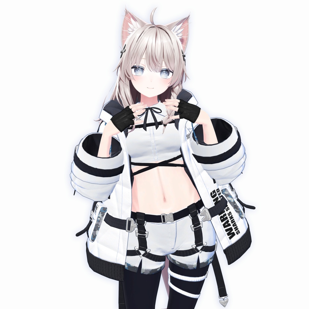 サメの子オリジナル3Dモデル「スピルバ -Spielber-」#Spielber_3D