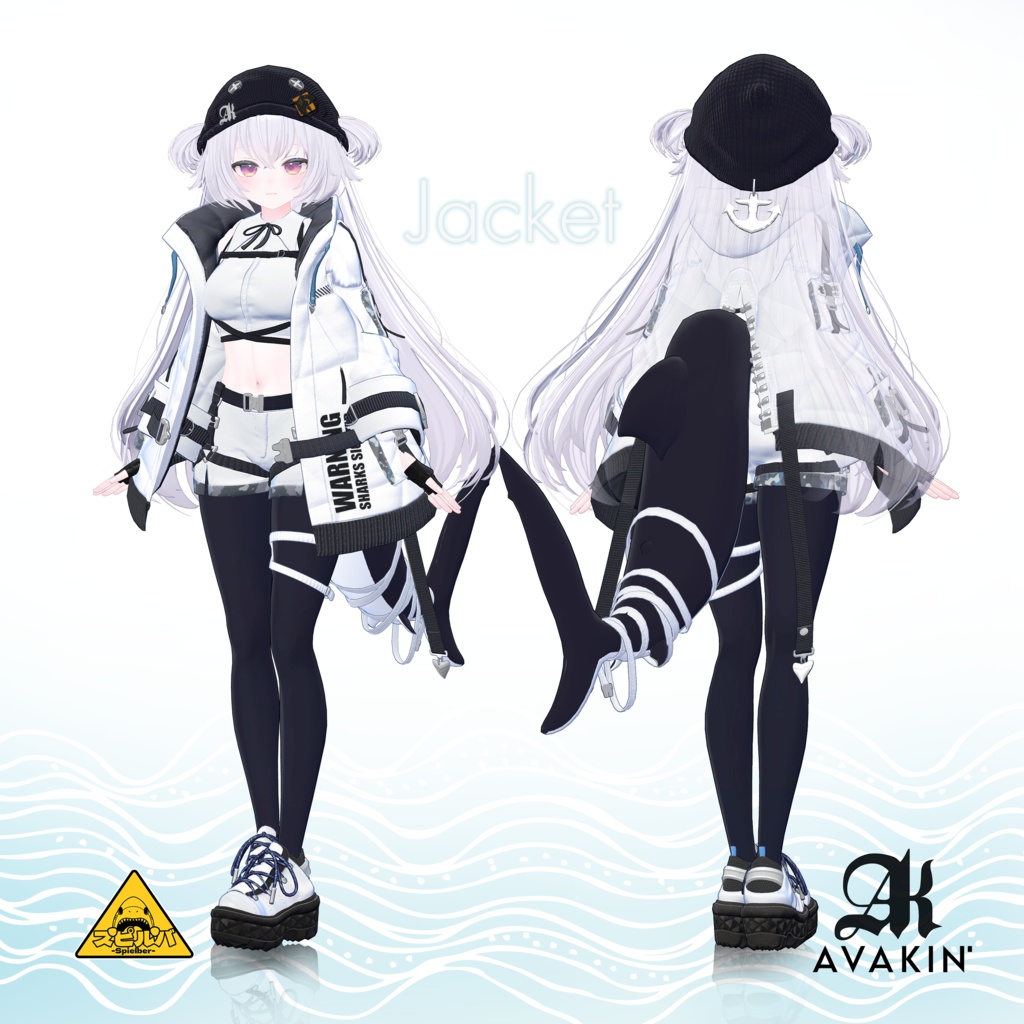 サメの子オリジナル3Dモデル「スピルバ -Spielber-」#Spielber_3D