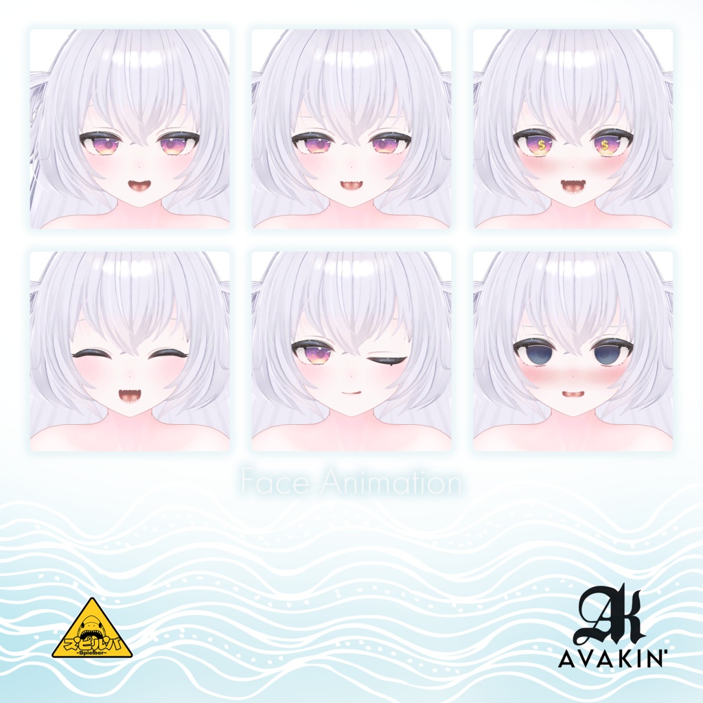 サメの子オリジナル3Dモデル「スピルバ -Spielber-」#Spielber_3D