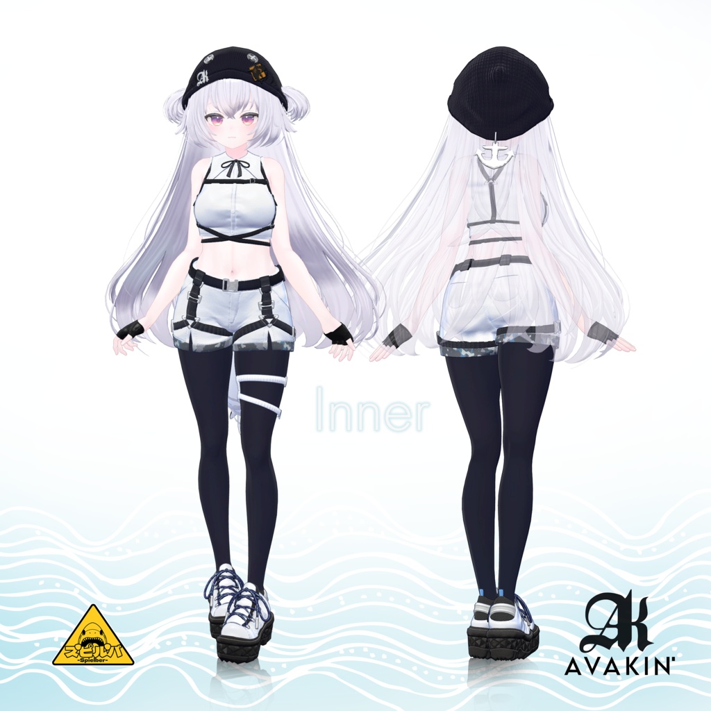 サメの子オリジナル3Dモデル「スピルバ -Spielber-」#Spielber_3D