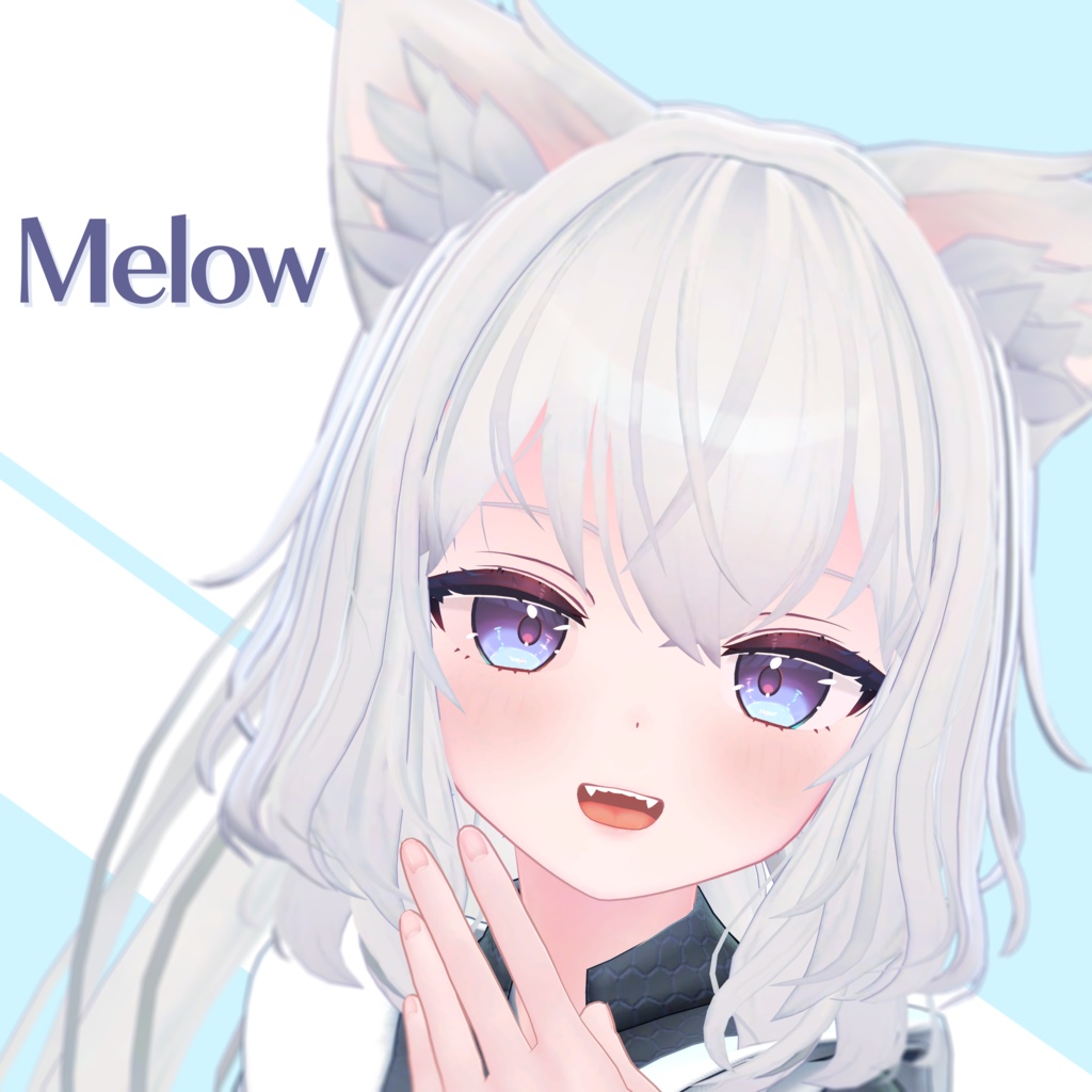 オリジナル3Dモデル「愛狼 -Melow-」#Melow_3D