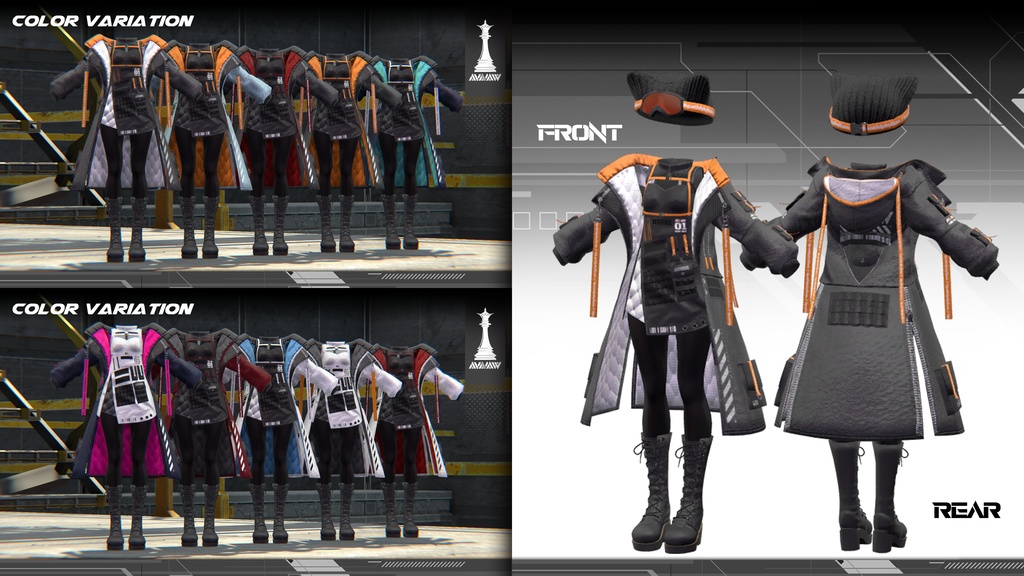 オリジナル3Dモデル「愛狼 -Melow-」#Melow_3D