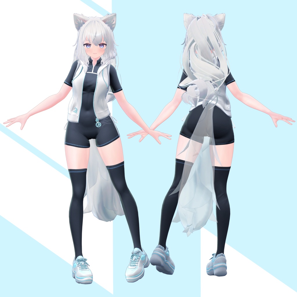 オリジナル3Dモデル「愛狼 -Melow-」#Melow_3D