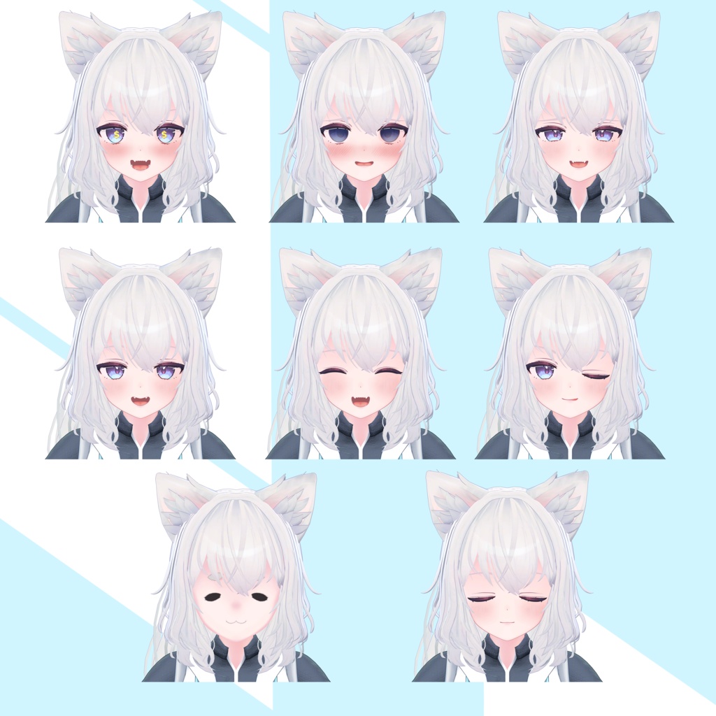 オリジナル3Dモデル「愛狼 -Melow-」#Melow_3D