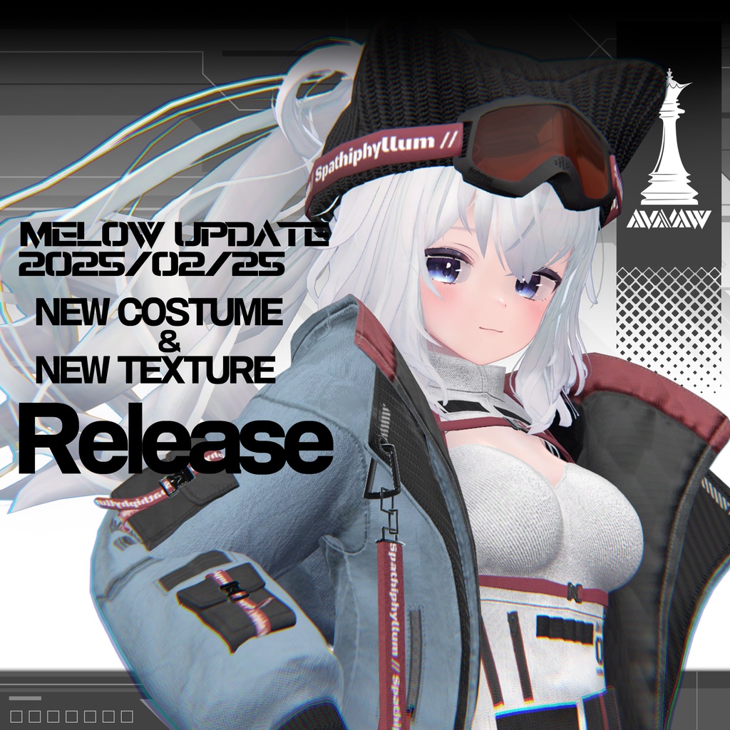 オリジナル3Dモデル「愛狼 -Melow-」#Melow_3D