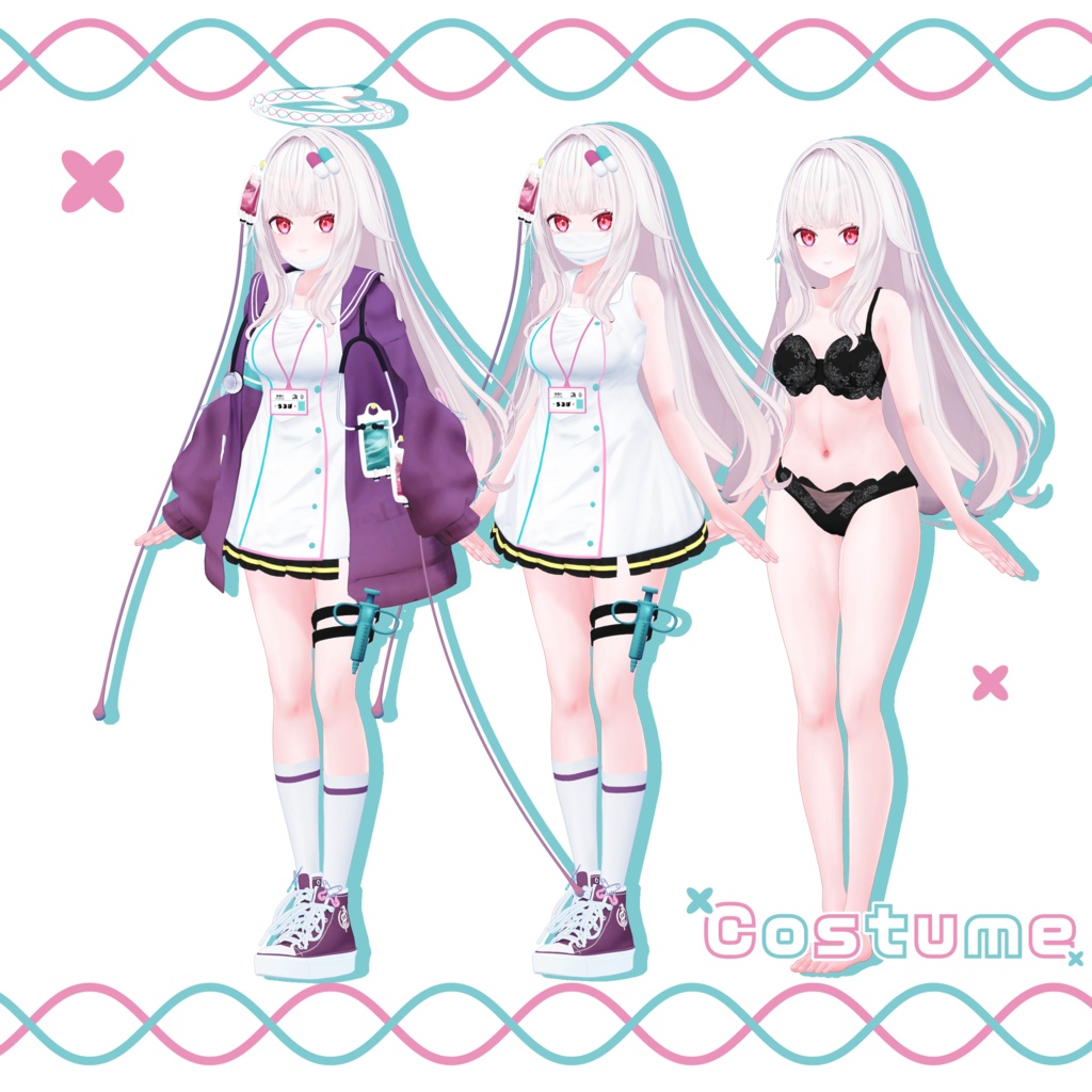 ヘビっ娘オリジナル3Dモデル「うろぼ -urobo-」#urobo_3D