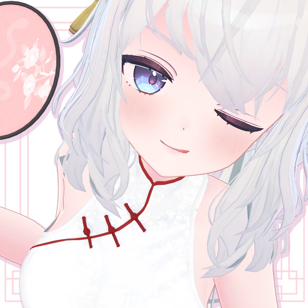 蛇と華のチャイナドレス #AVAKIN共通素体