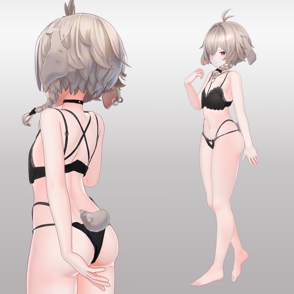 もちふぃった~リリース記念2000円引き! オリジナル3Dモデル 「弐番 -NIBAN-」 #NIBAN_3D