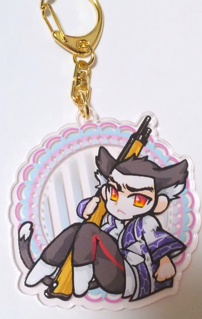 マタギキーホルダー@ぴんく