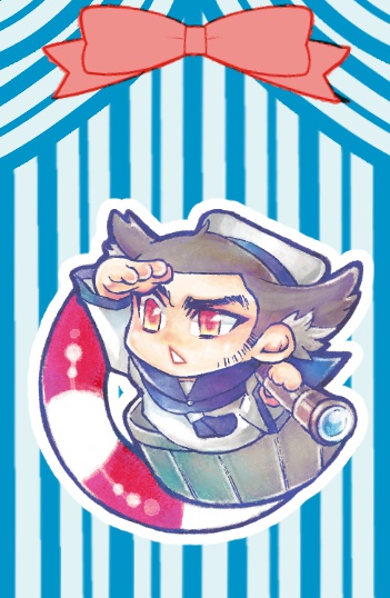 マタギキーホルダー@あお