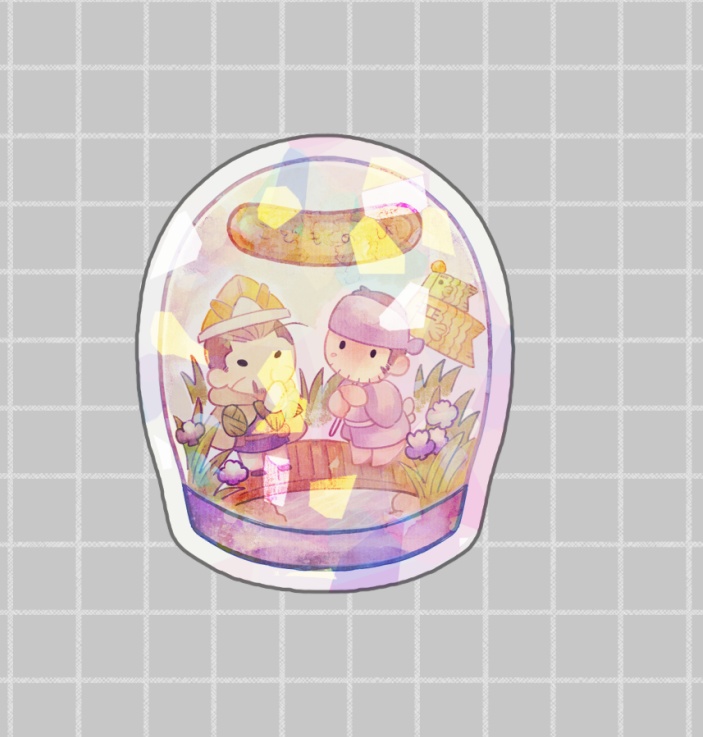 ちょみおたにステッカー