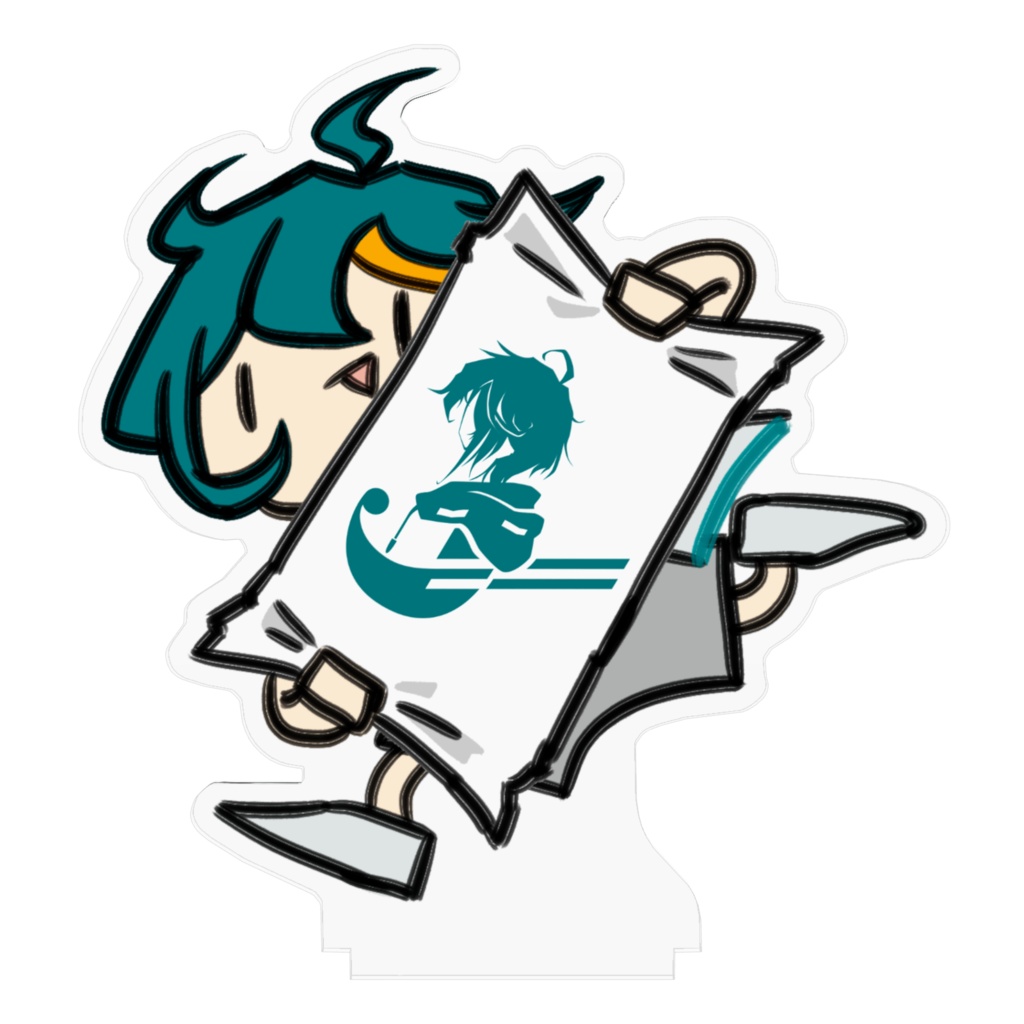 3周年記念!ロゴ送っちゃいますね〜アクリルスタンド100mm