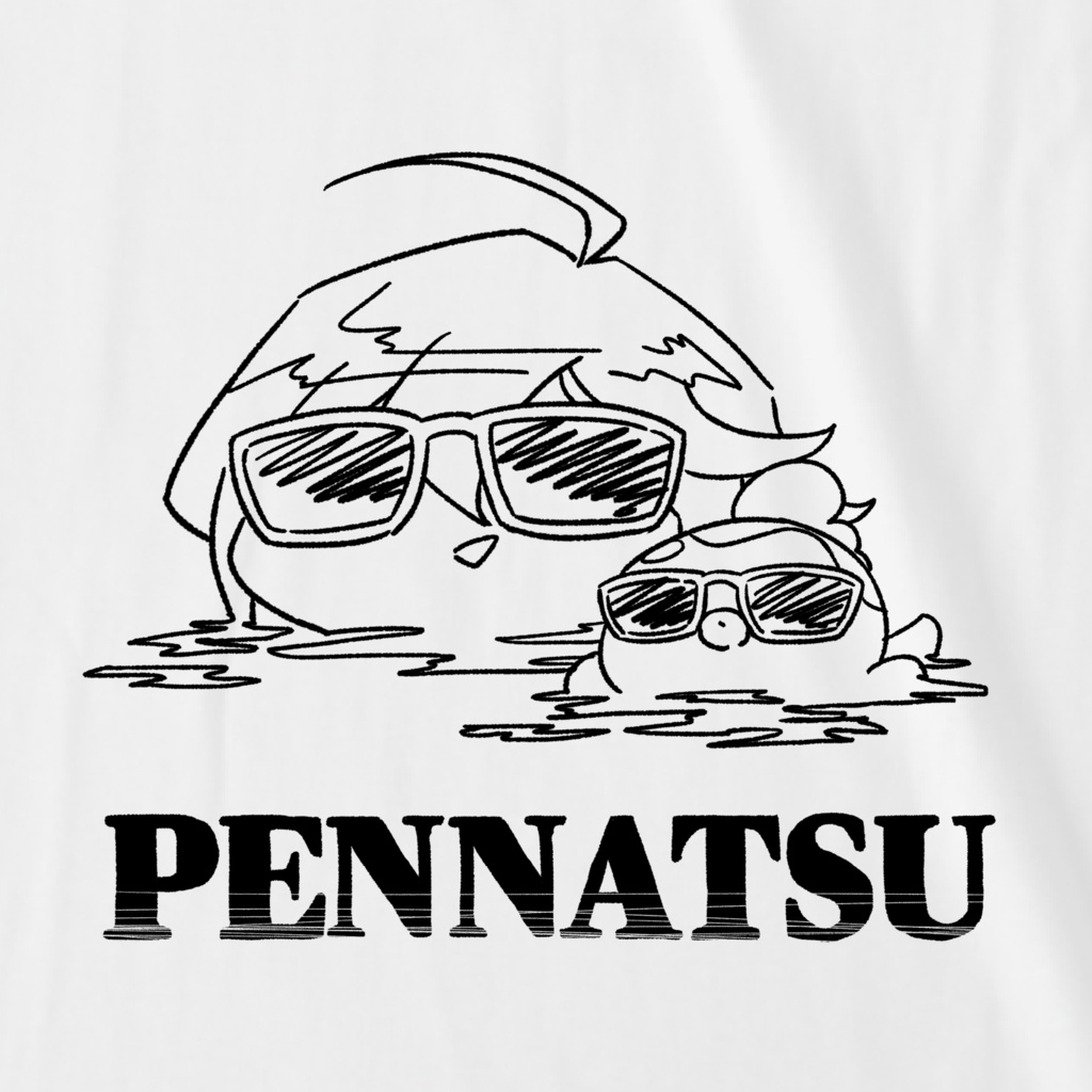 夏だぜ!サングラス水風呂ラグランTシャツ