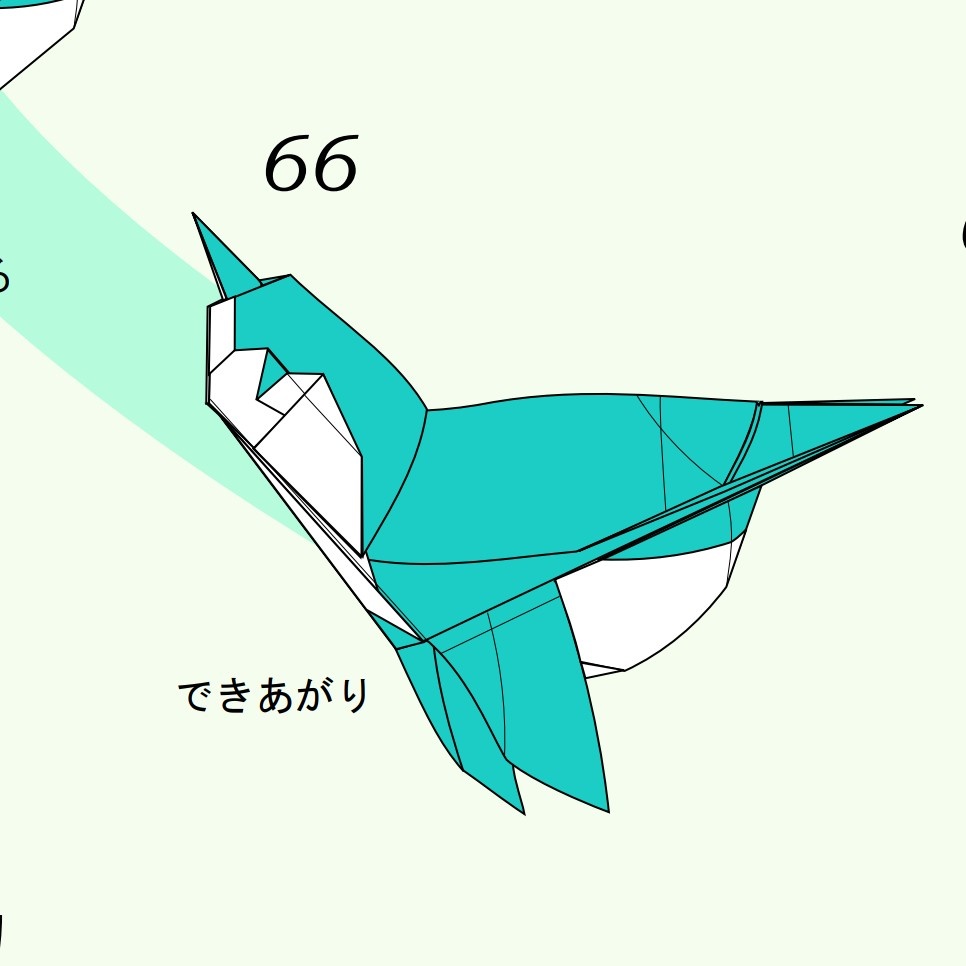 折図『泳ぐペンギン』