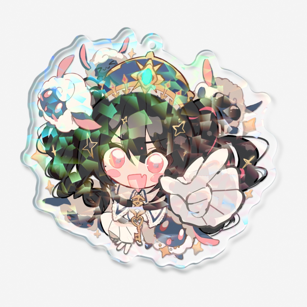 【安心院みさ本人作画】ホログラムアクリルキーホルダー