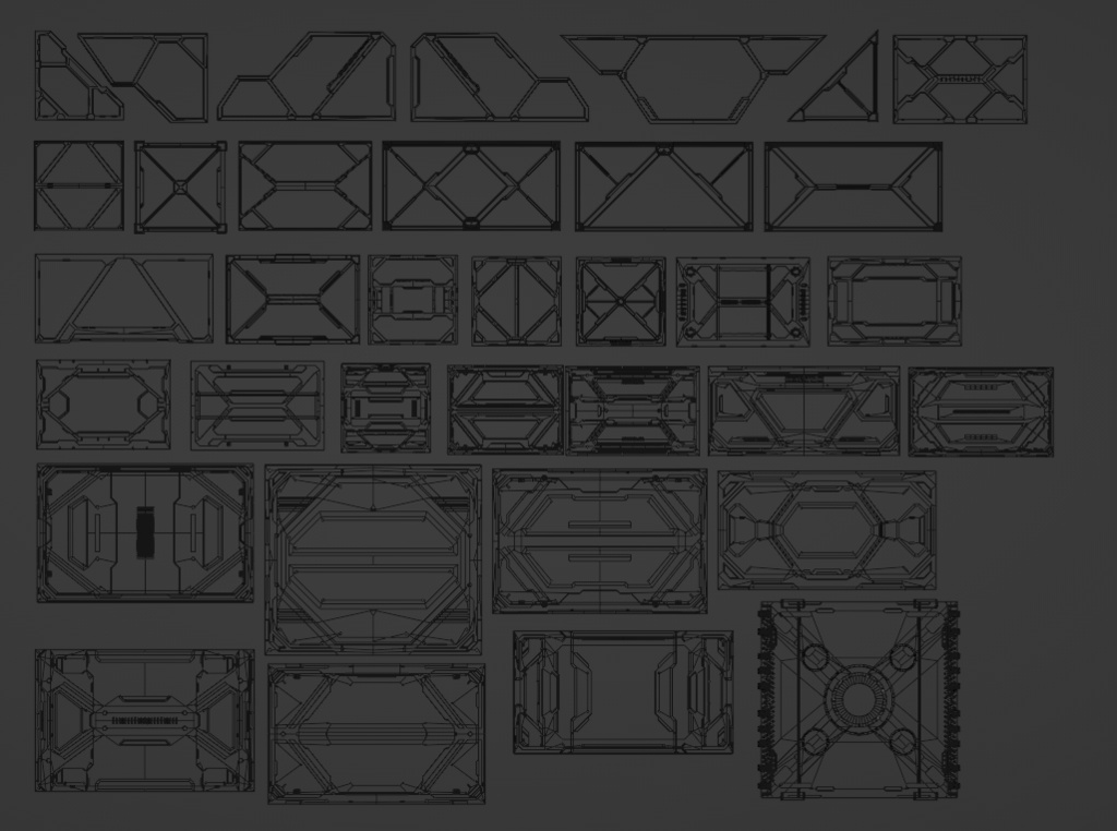 Scifi Panel 35枚セット