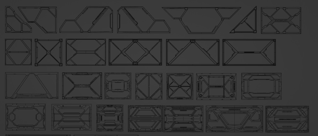 Scifi Panel 35枚セット
