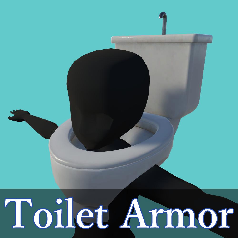 トイレアーマー【3Dモデル】