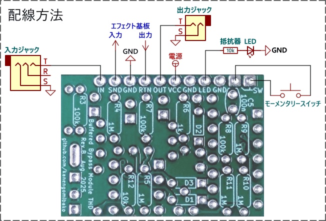 Buffered Bypass Module THD 自作用基板