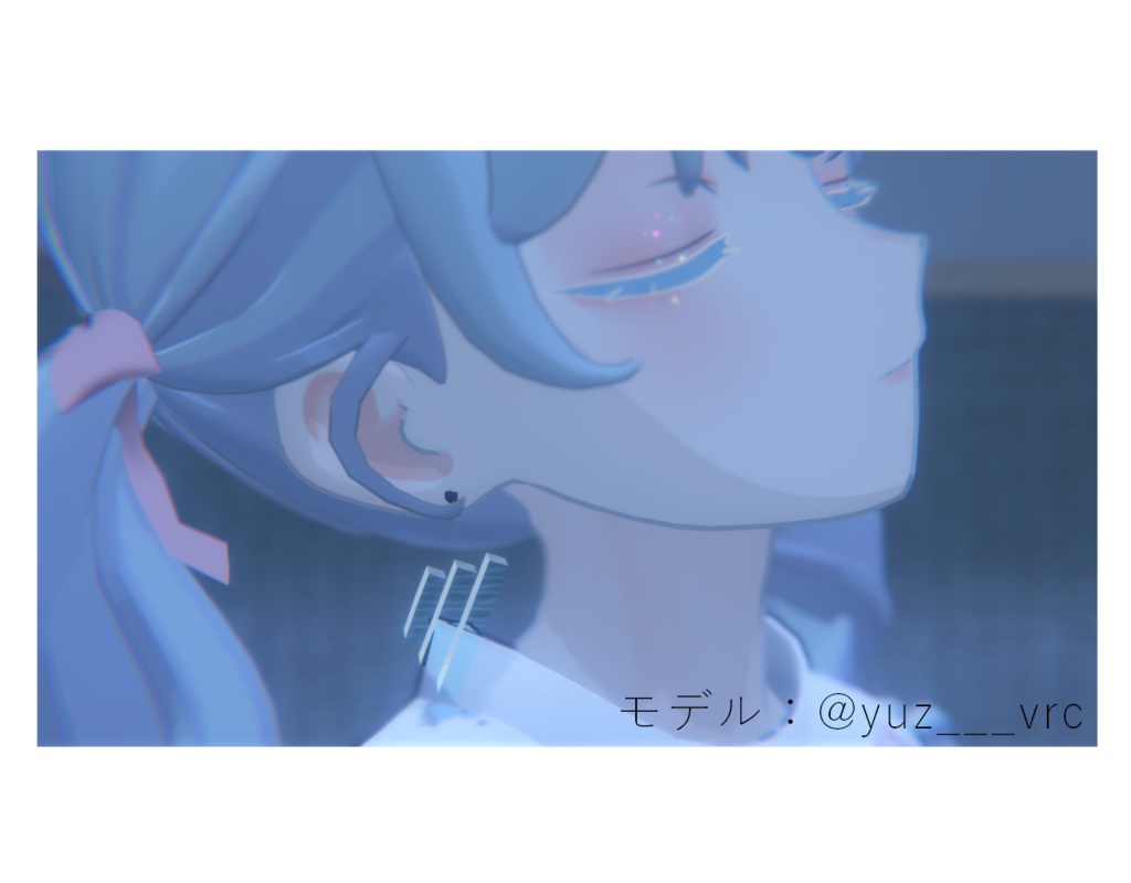 【VRChat想定】Three tree【ピアス】