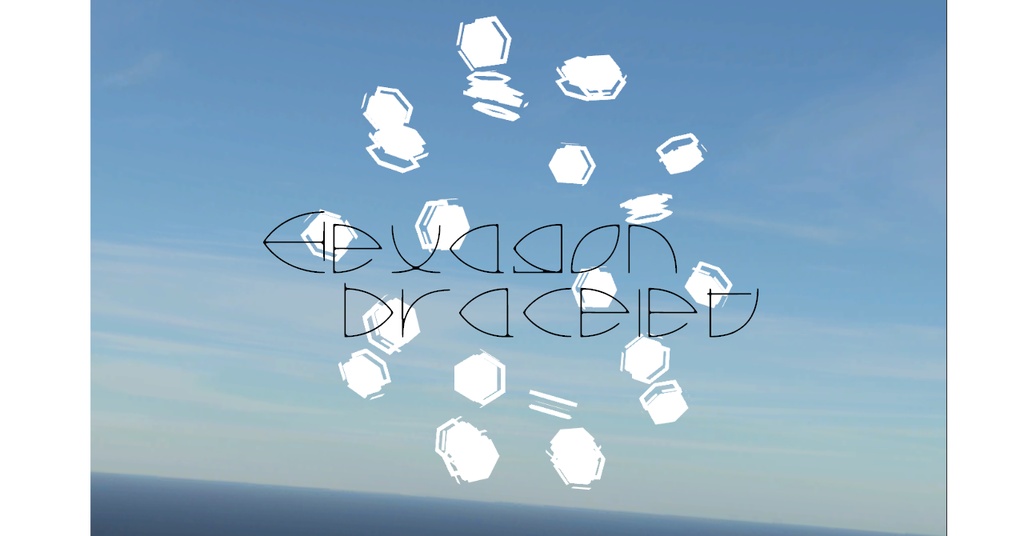 【VRChat想定】Hexagon bracelet【ブレスレット】